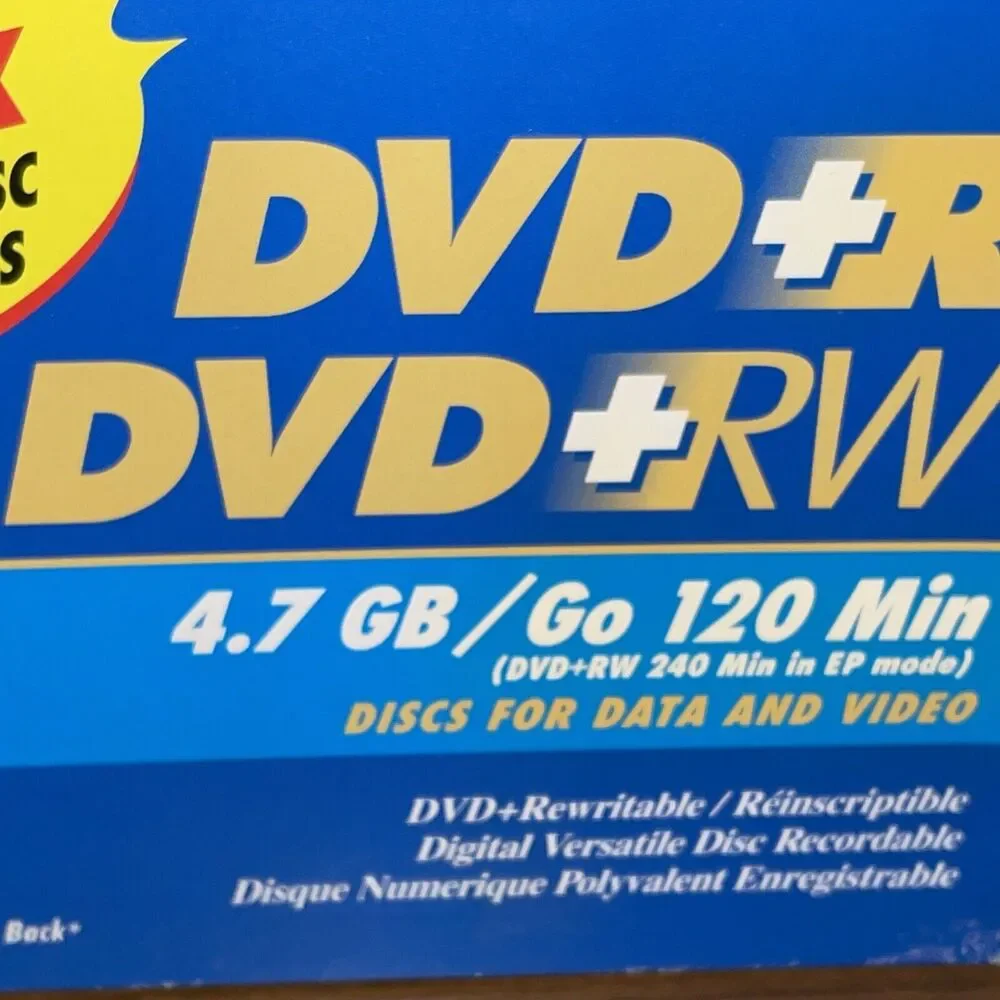 Fujifilm Combo 5 Pack DVD+RW and DVD+R Discs For Data & Video 4.7 GB Rewritable